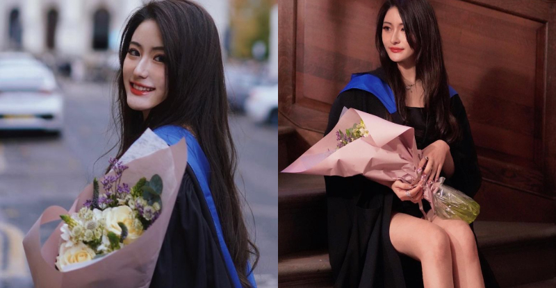 【6upoker】「最美畢業生」回眸甜笑太雋永，黑袍下的「白嫩玉腿」讓全體師生超驚喜