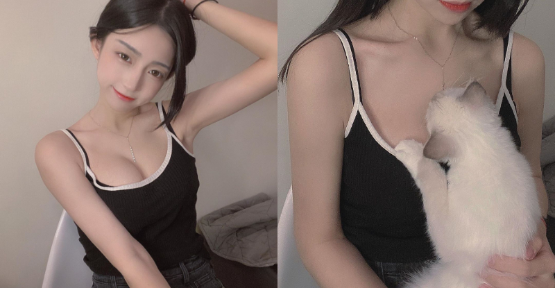 【6upoker】想當小奶貓！「Yoyo」任由愛寵攀上嫩乳，「巨猛Ｅ罩杯」就快往上溢出啦！