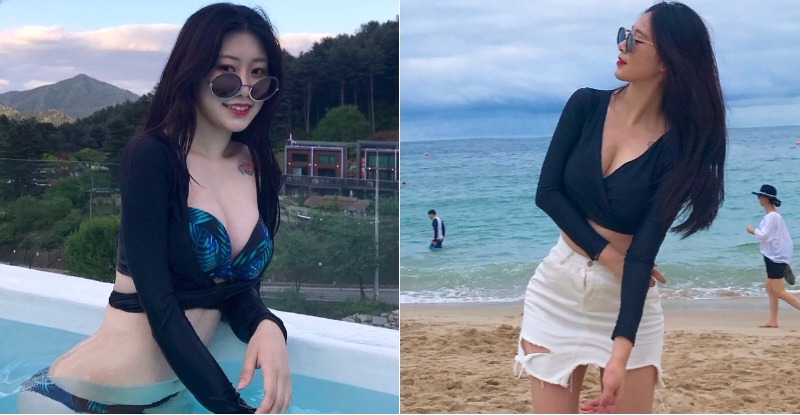 【6upoker】素人正妹迎向海邊，「渾圓嫩乳」迎向世人！胸前「不斷彈跳」讓人眼花…