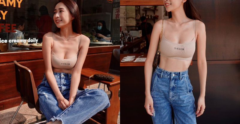 【6upoker】「極品網美」咖啡店前曬「川字肌」，裸色小可愛被「兇猛車燈」狂力撐爆