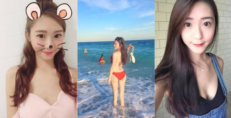 【6upoker】輔大真的出美女！「高顏值正妹」的高挑長腿與極致美背！