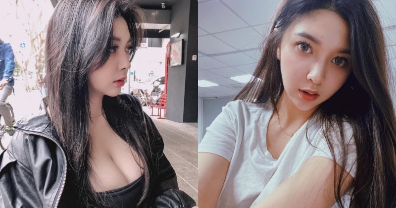 【6upoker】美乳辣妹「愷咪kimi」低胸造型超惹火，「大顆車頭燈」畫面太震撼！