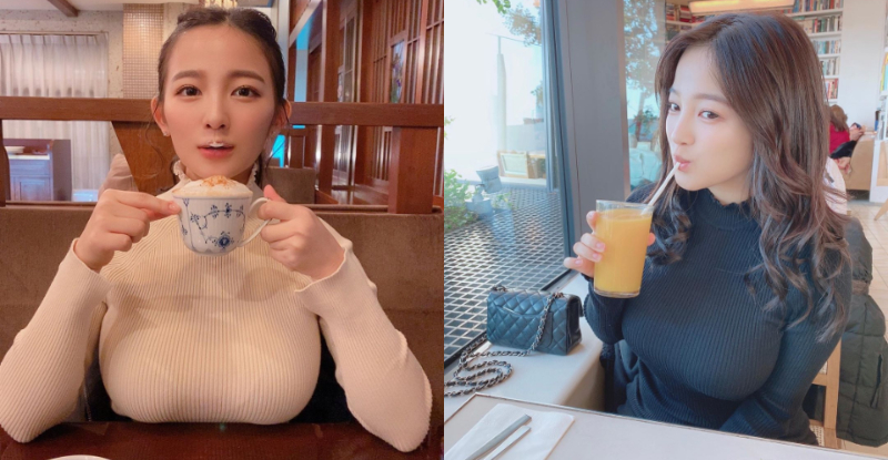 【6upoker】天木じゅん「超級杯」太重只好放上桌　囂張乳量讓人壓迫感十足