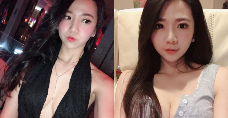 【6upoker】「甜美正妹」難得性感　深V開到肚臍「大露中路」！渾圓奶球見客囉！