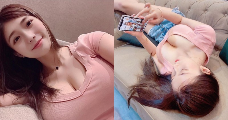 【6upoker】地表最正「巨乳辣媽」開啟在家耍廢模式，躺沙發「兇猛雪乳」雙雙溢出！