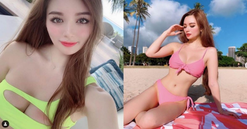 【6upoker】混血辣妹Ami「放送誘人深溝」，海灘曬美乳辣暈遊客！