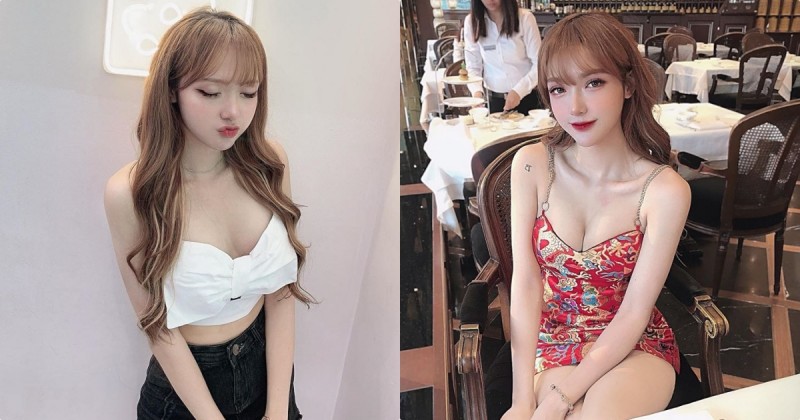 【6upoker】餐廳甜美正妹「緊身洋裝穿好短」，白皙嫩腿視角太邪惡了！