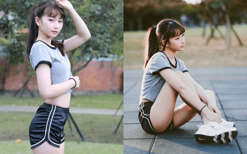 【6upoker】氣質小清新「陳Q妹」辣穿真理褲神視角曝光　「白皙嫩腿+渾圓美臀」可愛到太過分