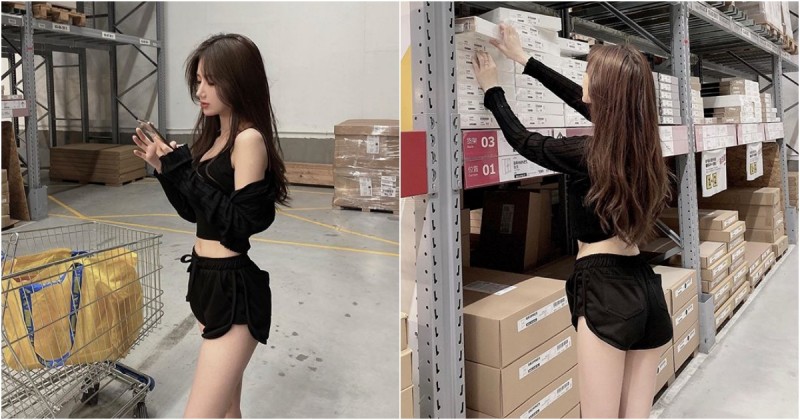 【6upoker】路邊捕獲「白皙長腿辣妹」清涼打扮太誘人！火辣辣的美腿視角讓人受不了～