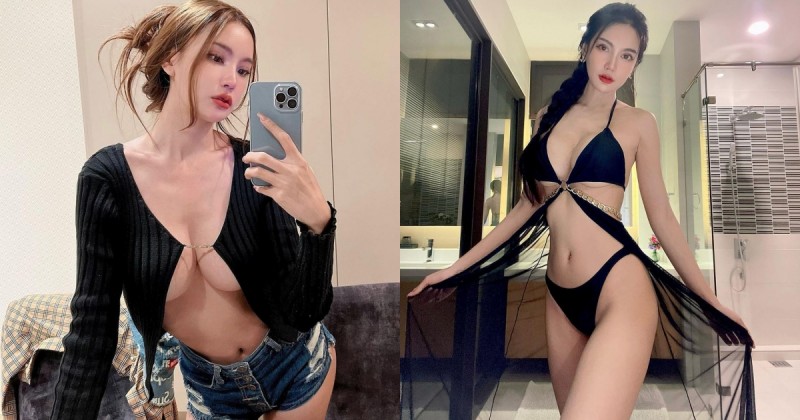 【6upoker】「泰國巨乳正妹」穿搭好猛遮不住奶，「窈宨曲線」露出上下弧度都超狂！