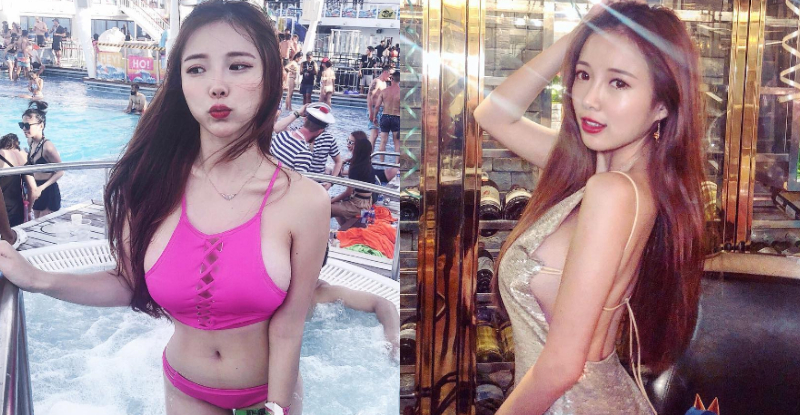 【6upoker】大到罩不住！巨乳DJ「Amber Na藍星蕾」奶量炸裂　包覆不住直接溢出來！