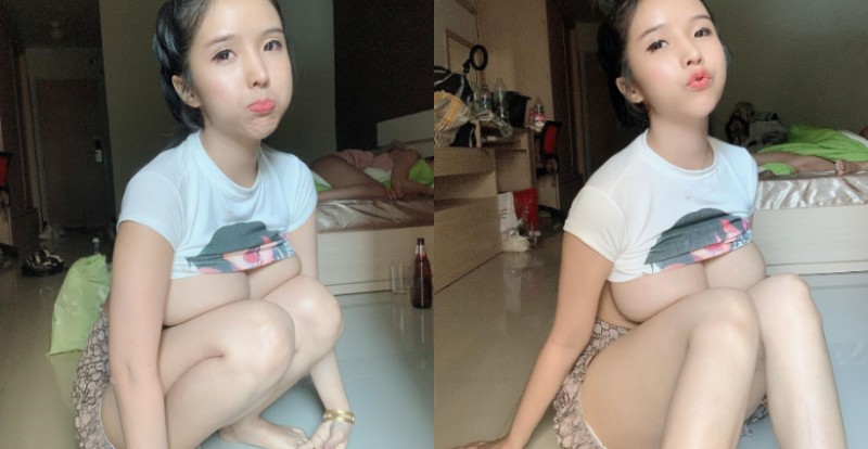【6upoker】怎麼有四個膝蓋？泰國巨乳妹「Aomdada」其實是小廚娘　爆乳料理超火辣