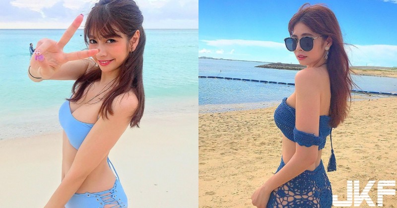 【6upoker】真的是空的！甜美鄰家正妹竟穿「簍空泳褲」賣弄性感，反差讓人意外！