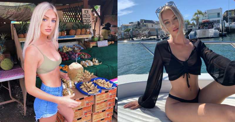 【6upoker】出道以來最大尺度！美國辣模衣服底下什麼都沒穿　中路開到底乳型乍現