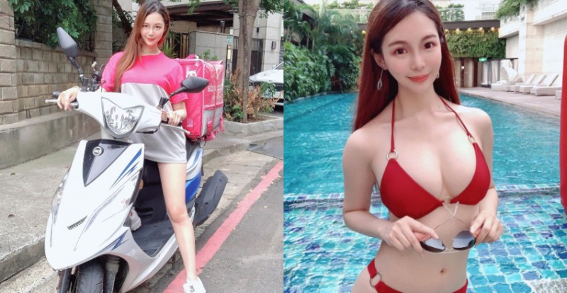 【6upoker】長腿外送員「Michelle 雪兒」制服底下是超猛身材　送來的餐點都加辣了！