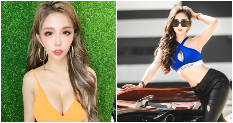 【6upoker】香車就是要配美人！「焦糖女神」高萱 Kimmy 帥氣乘跑車　霸氣姿態問：看我還是車？