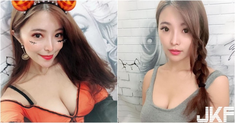 【6upoker】好大的南瓜～「甜美正妹」小紜兒Heidi工作性感日常甜美，渾圓深溝太誘人～