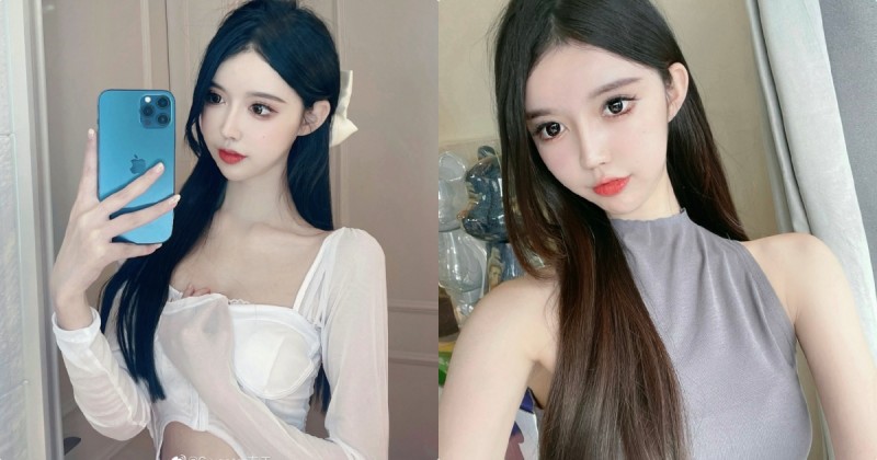 【6upoker】愛穿削肩洋裝的「白皙嫩妹」，自拍時的「香肩線條」好誘惑！