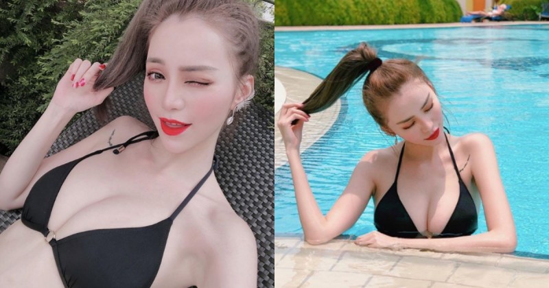 【6upoker】超辣台灣正妹「Ariel Shih」前進星國玩耍，洶湧海波連魚尾獅都要投降啦