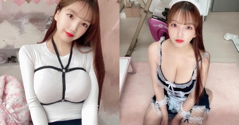 【6upoker】繩束巨乳！童顏麻豆「胸前兩大顆好明顯」，養眼畫面眼睛移不開了！