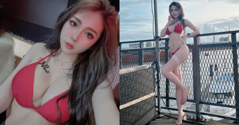 【6upoker】高雄正妹「張楚曼」碼頭邊性感濕身！「34E雪乳+蜜桃長腿」比例辣到不行！