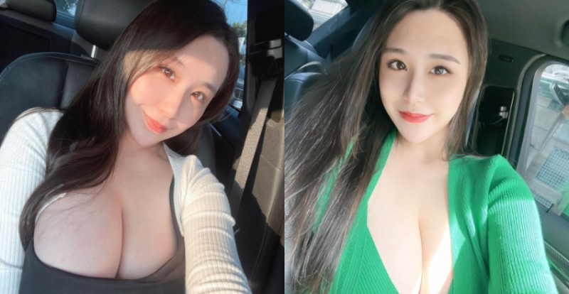 【6upoker】巨乳健身教練「孫孫」胸前不科學腫脹　穿低胸快要掉出來