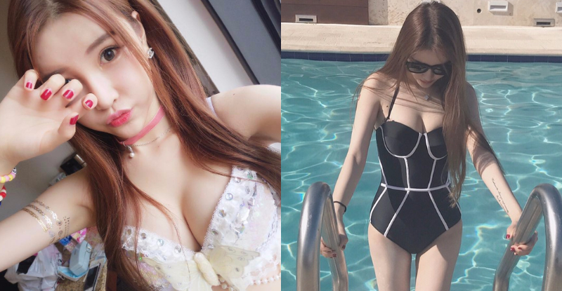 【6upoker】想抱緊處理！「清新正妹」無辜大眼好誘惑　池畔邊爆乳泳衣大露白嫩包子！