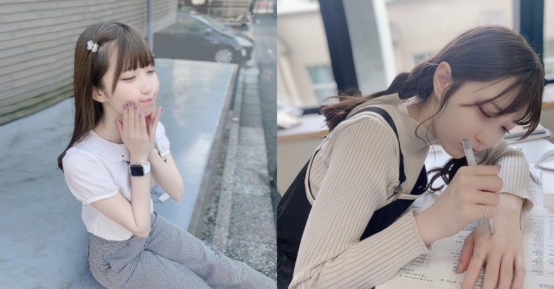 【6upoker】櫻花妹女大生「藤宮もな」教室側拍太可愛，白嫩臉蛋讓人戀愛！