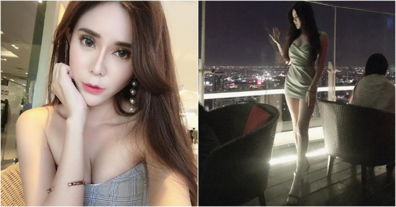 【6upoker】高空酒吧出現「長腿美人」NiNi火辣身材路人看呆 平時還最不愛穿褲子～