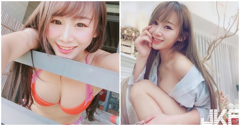 【6upoker】欄杆上有深溝！正妹一彎腰「深溝蹦出」，火辣角度看了好噴血！