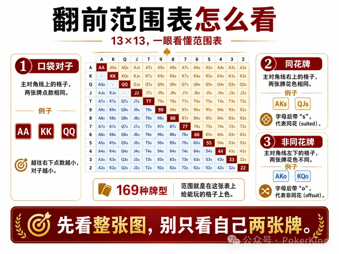 【EV扑克】别只盯着自己两张牌:新手德州扑克中最容易被忽略的“范围思维”
