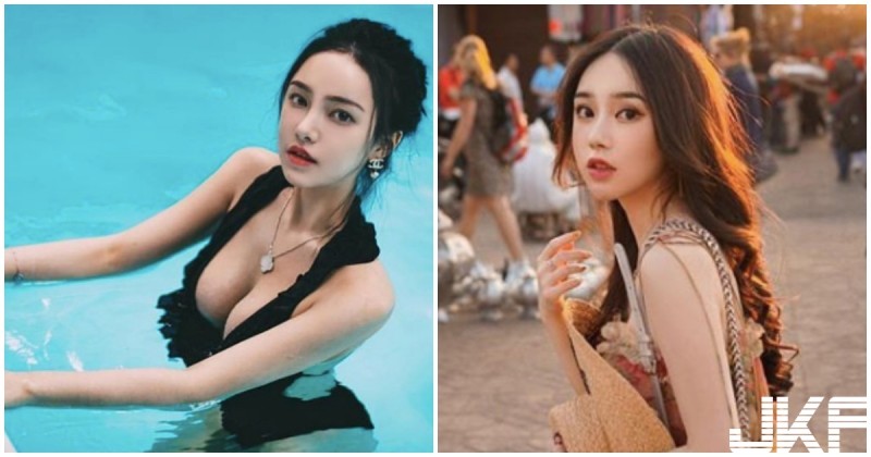 【6upoker】好深長的溝！正妹下到水中「乳量噴發」，濕潤的美胸看了好上癮！
