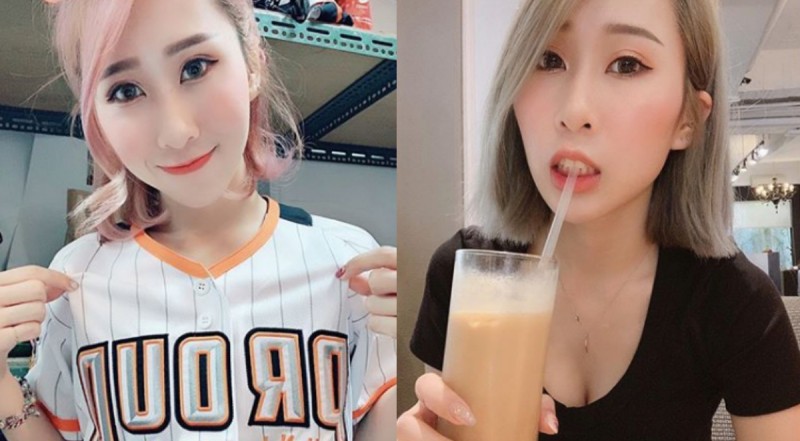 【6upoker】正妹葛瑞絲喝奶茶「乳溝微露」，性感低胸畫面太撩人！