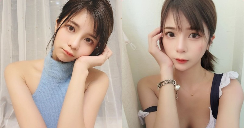 【6upoker】正妹「小米恩Mina」低胸辣照好吸睛，「童顏臉蛋」表情超無辜！