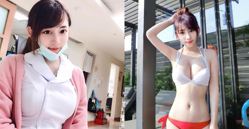 【6upoker】正妹護理師「Elle」制服被撐到好緊繃　甜美笑容讓網友都戀愛了！