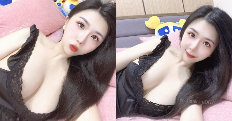【6upoker】白皙長髮「巨乳正妹」蕾絲睡衣好撩人！側躺在床「雪乳形狀太漂亮」！