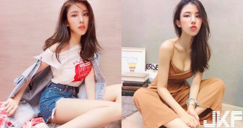 【6upoker】骨感正妹「白皙長腿」好銷魂，瘦歸瘦「低胸爆乳」還是事業線兇兇der！