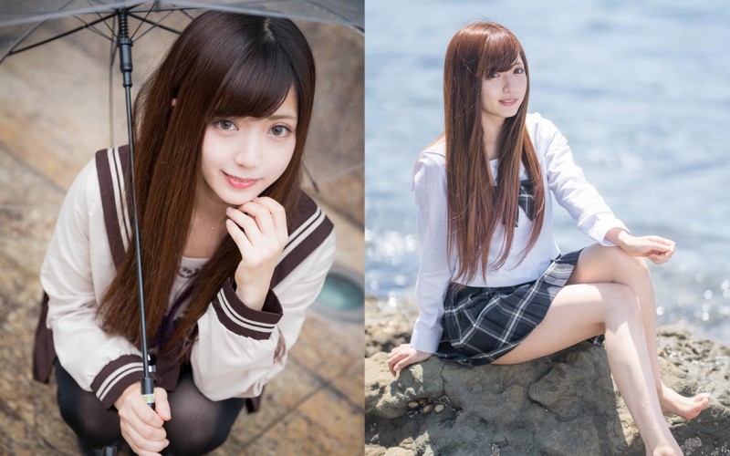 【6upoker】清純制服櫻花妹「寧々*nene」水手服+雙馬尾組合太OP　柔滑肌膚讓人超想舔