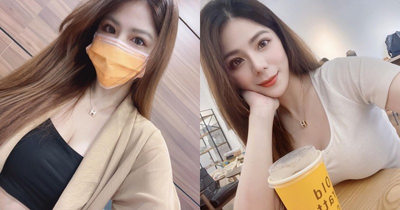 【6upoker】有著美背線條的美乳正妹「蕾蒂」，喝飲料時的自拍簡直美翻了！