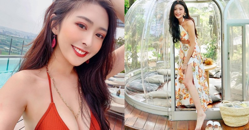 【6upoker】激推美胸正妹！長髮美人「Nikki」度假洋裝顯長腿優勢，纖細小蠻腰也不忘露出！