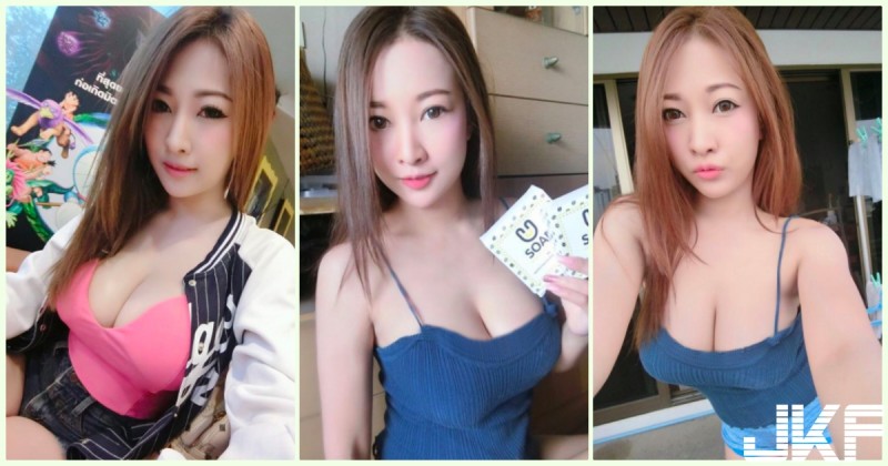 【6upoker】清純系「極品美胸正妹」女友Fu讓人戀愛了！超誘惑的「邪惡細肩帶」好想扯掉喔..