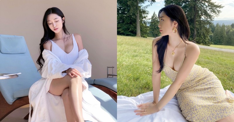 【6upoker】好誘惑！正妹「Darlene」愛穿低胸洋裝野餐，超邪惡視角實在好犯規！