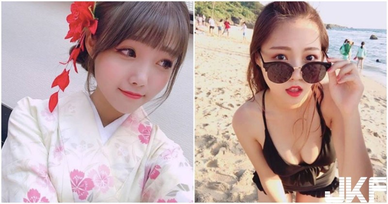 【6upoker】高雄甜美正妹比基尼好兇啊！前傾時「渾圓深溝」立刻現形！
