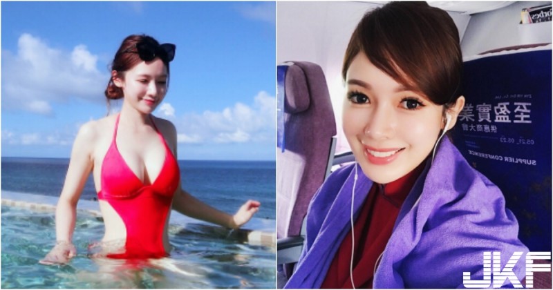 【6upoker】空姐好胸！華航正妹花蓮海邊大秀「白嫩圓乳」！挖腰設計太邪惡了啦！