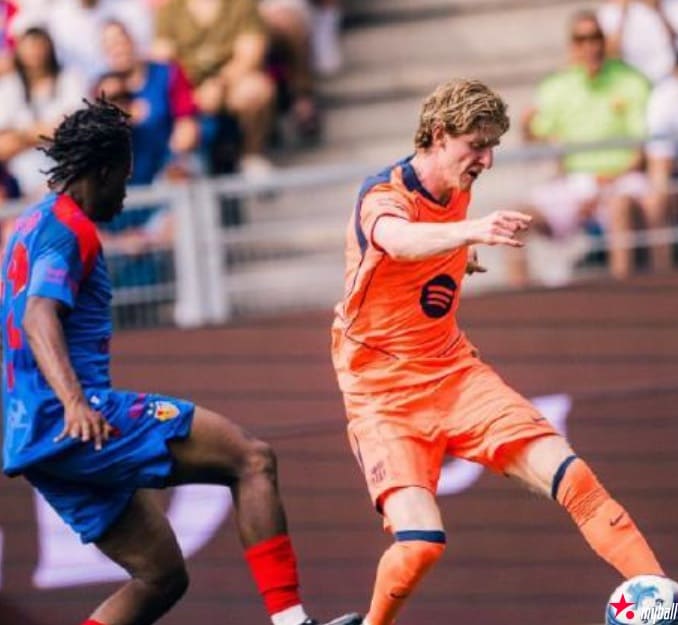 热身赛：巴萨5-2大胜巴塞尔，新援阿德耶米处子球闪耀诺坎普，大发体育助力你的致富之路！