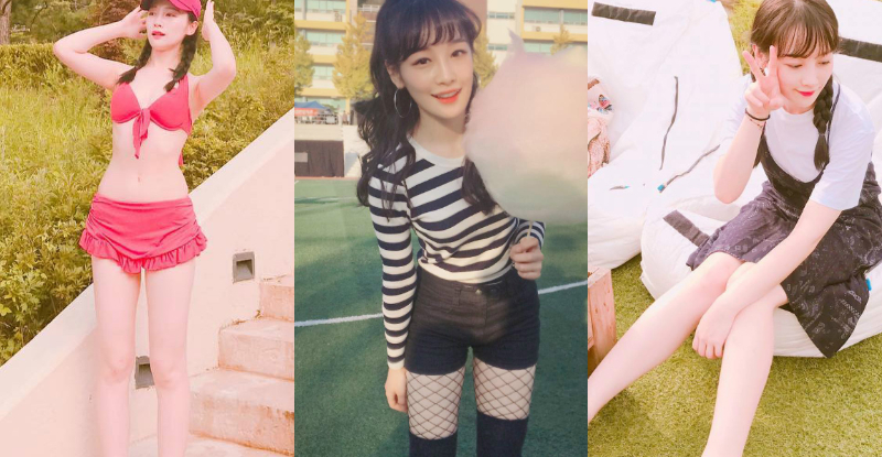 【6upoker】「戀愛系少女」水汪大眼好會放電，激短褲大秀「嫩白美腿」，讓人心跳加速啦！