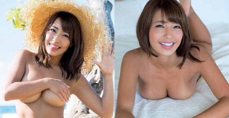 【6upoker】偷偷給你看「白的地方」！日本第一「焦糖美人」手捧巨乳露出圓潤奶球！