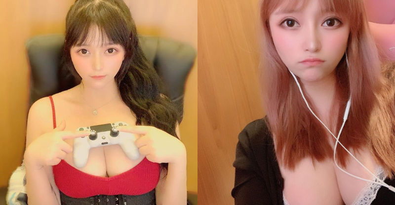 【6upoker】巨乳妹「湯粉兒」化身行動手把架　讓男友放下電玩將她撲倒