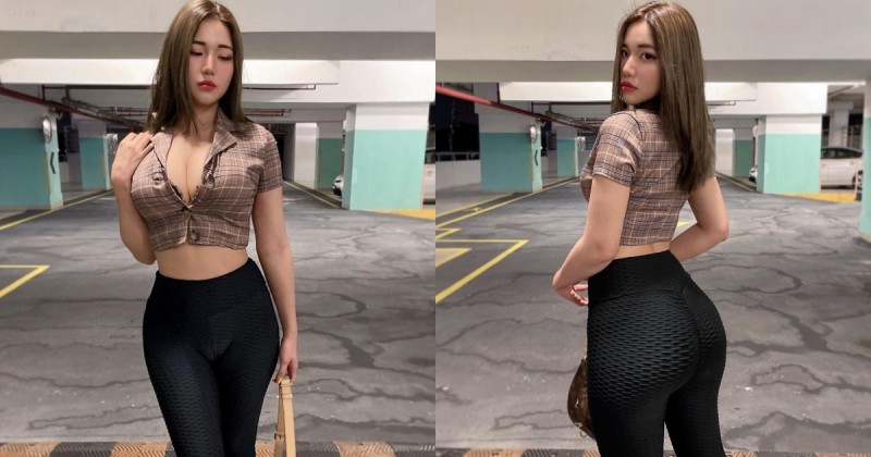 【6upoker】停車場當T台用！超狂「巨乳翹臀妹」隨處都能性感，IG突破千萬人追蹤！