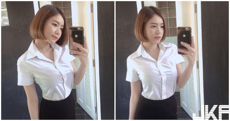 【6upoker】好兇暴！巨乳妹子把襯衫撐好滿，「緊繃畫面」辣到受不了…